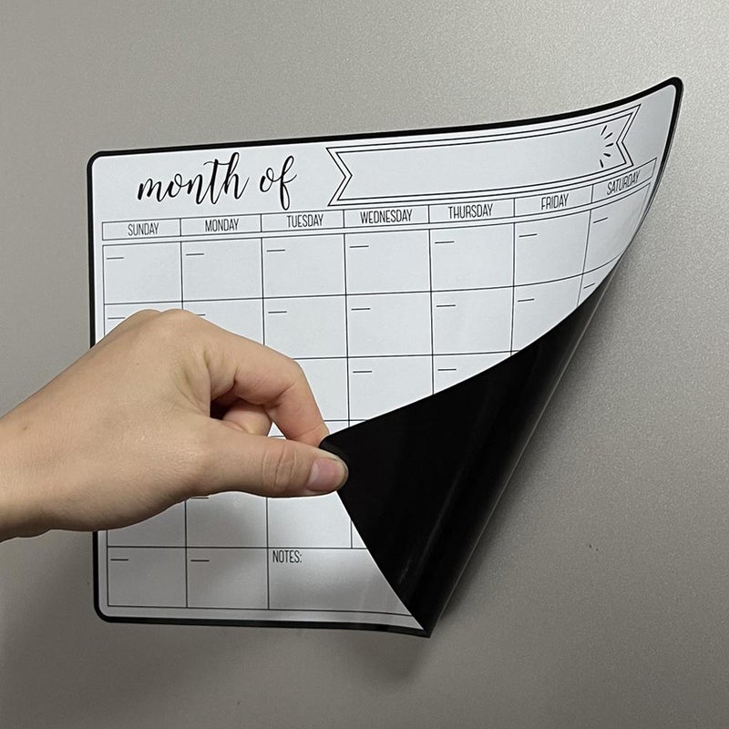 Magnetic Fridge Weekly Planner, Fridge Whiteboard Calendar for Weekly, Clear Acrylic Calendar Board, Easy To Erase, Refrigerator Message Board, Perfect for Family Chores Chart, reminder&Memo  (Large) - Image 5